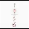 Bell Button Rings D05541 3 Body Jewelry Nice Style Navel Belly Ring 10 Pcs Mix Colors Stone Drop Factory Price Df68L N5Jqz