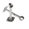 Stainless Steel Hanger Wall Bracket Cloth Rod Towel Rack Holder Fixed Flange House Furniture Closet Bathroom Hardware