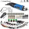 Velocidade variável Dremel 480W mini broca elétrica gravação máquina de polimento rotativo ferramenta rotativa cinzelando fresamento fresalhão raspa arquivo etc 210719