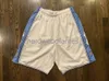 Gestikte Custom Vintage Merk Unc North Carolina Tar Hakken Shorts Mannen Dames Jeugd Basketbal Jerseys S-XXL