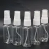 Garrafa de perfume plástico transparente de viagem 30ml pequeno spray vazio garrafas recarregáveis ​​1500pcs lote