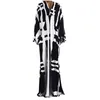 Casual Dresses Polka Dot Printed Robe Batwing Sleeve Party Maxi Dress V Neck Gown Lång Wrap Boho Kvinnor Kläder Vestido Feminino 40 #