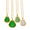 Pendanthalsband Anniyo Buddha Women Gold Color Amulet Chinese Style Maitreya Halsbandsmycken Drop #001536246R