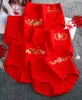 3pcllot wysoka talia powodzenia czerwone majtki lady bawełniane spodnie chińskie litery jixiang fu fish bielizna kobiety miękkie majtki 1052600