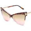 Women & Men Sunglasses Cat Eye Sun Glasses Gradient Lens Goggles Anti-UV Spectacles Oversize Frame Eyeglasses A++