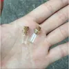 Mini botellas de vidrio con corcho, 10x18x5mm, 0,5 ml, frascos de botellas de deseos pequeños vacíos, frascos de 300 unidades