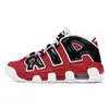 Tamaño grande EE. UU. 11 Uptempos Zapatillas de baloncesto 36-45 Hombres Scottie Pippen Black Bulls Hoops Pack White Varsity Red Sports Mujeres más ptempo Peace Love zapatillas de deporte de calidad superior