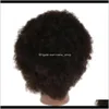 Têtes de cosmétologie Afro Mannequin tête avec cheveux de Yak pour la pratique de coupe de tressage Qyhxo Dtpyn