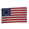 34 Star USA Circle Union Inbördeskrig Flaggor Utomhus Banners 3'X5'ft 100D Polyester Hög kvalitet med två mässingsgrommets