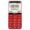 Téléphone portable d'origine Philips E525 4G LTE 512 Mo de RAM 4 Go de ROM SC9820E Android 2.31 "écran 1700 mAh longue veille téléphone portable intelligent pour les parents âgés hommes femme enfants enfants