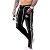 2021 Men's Harem Jeans Washed Feet Shinny Denim Black Pant Hip Hop Sportswear Elastic Waist Joggers Pants Plus Size 3XL X0621