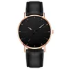 Mens Quartz Watches Men Casual Dial Läderband Montre de Luxe Watch Color10