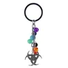 Keychains seven chakra Yoga energy fitness key chain Life Tree owl peach heart and other chains