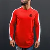 Muscleguys Brand Clothing Cotton Men's Long Sleeve T Shirt Men Slim Fit Tops Tees Fashion Autumn and Winter Casual T-Shirt 210421