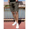 KUEGOU100% katoenen kleding heren shorts safari stijl hoge kwaliteit casual broek zomer mode grote zak abrikoos 29013 H1210