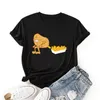 Dames039S t -shirt grappige aardappel frietjes eten grafisch shirt vrouwen korte mouw gekleurde zomer tee shirts vrouwelijke kleding tops4619045