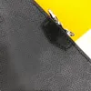N60414 Designers de luxe petits sacs de messager hommes marque moderne pochette de rangement de documents en plein air noir plaid enduit toile bandoulière B268h