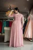 der Mutter Braut Kleider Kurzarm Spitzen Applikationen Chiffon Plus Size Women Hochzeits Gast Abendkleider