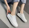 White Shoes Embossed Shoe Plain Color Thick Soles Cowhind Comfortable Casual Matching 2021 Ladies Size 35-41