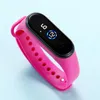 New Digital LED Watches Candy Color Silicone Rubber Touch Screen Waterproof Watch Women Men Children Bracelet Sports Wristwatch