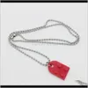 Colliers Pendentifs Bijoux Drop Delivery 2021 Hommes Et Femmes Amitié Couple Collier Une Paire De Hip Hop Détachable Amour En Forme De Bâtiment