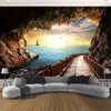Tapestries Cave Path Tapestry Landscape Wall Hanging Family Room Decoration Living Bedroom Background 150X130cm