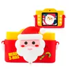 5% скидка X6 HD Santa Claus Cycorders Детская камера Двойной объектив Кожаный чехол Передние и задние камеры Рождественские подарки X0902A