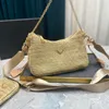 Borse a tracolla di alta qualità Borse da donna in pelle intrecciata di paglia Designer di borse a tracolla Luxurys Hangbags Taglia 24 18 cm