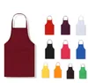 Adult Aprons Pocket Craft Cooking Baking Apron Adults Art Painting Solid Colors Kitchen Dining Bib Customizable Apro SN2359