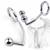 Gay Butt Plug Rvs Metalen Anale Haak Met Bal Penis Ring Voor Mannelijke Anale Plug Dilatator Penis Chastity lock Cock Ring 210720