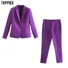 Spring Thin Suits Set Woman Two Piece Single Button Blazer Jacket Office Lady Clothes 210421