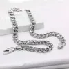 100925 Sterling Silber Punk Halskette Männer 10MM Curb Cuban Link Kette Colliers Geschenk Mode Vintage Für Mann Solide Schmuck ketten4907653