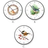 Horloges murales Horloge Mouvement silencieux Moderne Design Montre numérique Circulaire pour salon