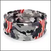 Headbands Hair Jewelry Luxury Camouflage Sports Men Elastic Cotton Designer Hairband Absorb Sweat Head Scarf Yoga Band For Women Drop Delive