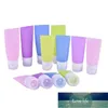 38/60 / 80 ml Tube Containers Squeeze Kits Drop Ship Travel Refillerbara Flaskor Silikon Hudvård Lotion Shampoo Gel Bottle Storage Jars Fabrikspris Expert Design