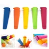 Ice Lolly Formy 6 Kolor DIY Narzędzia Silikonowe Uchwyt Sopel Multicolor Cream Rękaw Środowisko Mold Narzędzie YHM35-ZWL