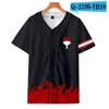 Personnalisé Homme Baseball Jersey Boutons Homme T-shirts 3D Imprimé Chemise Streetwear T-shirts Chemises Hip Hop Vêtements Avant et Arrière Imprimer Bon 047