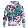 Men's Hoodies & Sweatshirts Abstract Animal Zebra Print Men Zipper Men/Women Unisex Oversized Streetwear Fashion Tops Clothing