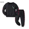 Top e Top Moda Bebê Boy Roupas Set Manga Longa Suéter + Calças 2Pcs Outfits Kids Jogging Ternos Meninas Tracksuits Bebes G1023