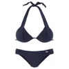 Sexig bikinis halter badkläder kvinnor bikini set två styck push up triangle baddräkt svart back slips stängning sommar s ~ xl 210712