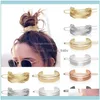 Headbands Jewelrysticks Feather Bun Cuff Leaf Pin Set Unique Wedding Aessories For Women Retro Hair Pins Cage Femme Jewelry Drop Delivery 20