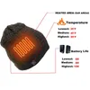 Moda inverno quente aquecido tampa de lã Balaclava chapéu lavável Bateria Beanie Beanie Recarregável Ciclismo Ciclismo Máscaras