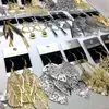Venta al por mayor 40 pares de pendientes de gota para mujer Dangle Pendientes de plata de oro garabato de gancho de oro Joyería de moda Favor de boda Favor de regalos MEZCLAS DE MEZCLA
