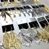 Wholesale 40 Pairs of Dangle Womens Drop Earrings Silver Golden Plated Hook Eardrop Fashion Jewelry Party Wedding Favor Gifts Mix Styles