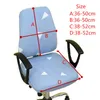 Housses de chaise 2 pièces/ensemble universel fauteuil pivotant ordinateur extensible bureau Spandex protecteur housses de siège