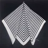 Striped Scarf Women Scarf Fashion Brand Silk Scarf Square Scarves Head Band Neck Tie Band Professional Neckerchief Y1108