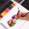 80色Fineliners Pens Fineliner Pen Set Sech Coloring Booksの描画ペンを作成するスケッチ210330