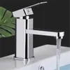 Modern Chrome Bathroom Basin Faucet Single Handle Sink Mixer Tap Deck Mounted New and Selling330O