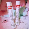 Botas Rhinestones para mujer Diamante Tasseles de cristal de cristal de la rodilla Muslo de punto de encaje de punto blanco DIY DIY X-MAS Regalo Girls Lujo 2022