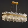 crystal modern oval chandeliers